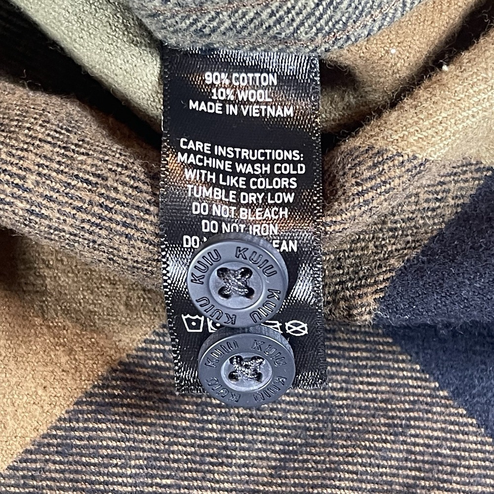 KUIU Men's 2XL Field Flannel Shirt Plaid Wool Cotton Blend - Picture 6 of 10